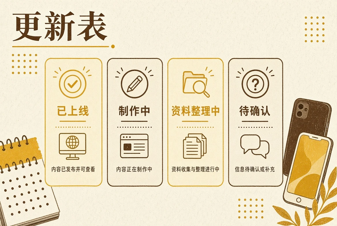 内容进度整理